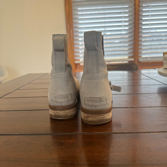 Sorel Emelie Gray Side Zip Waterproof Chelsea Boot - Picture 3 of 6